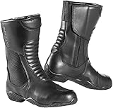 Bogotto Zora wasserdichte Damen Motorradstiefel, schwarz, 39