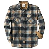 Dubinik® Flanellhemd Herren Button Down Kariert Baumwollhemd Freizeithemd Hemd Herren Langarm mit Zwei Brusttasche