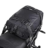 ENJOHOS Hecktasche Motorrad Gepäcktasche 10/20/30L Rucksack Vielseitige Motorradtasche Heck Wasserdicht Gepäckrolle Motorrad Tasche Sozius Satteltasche Tankrucksack Modulare, Schwarz-20L