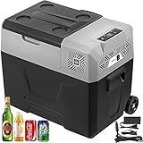 Vevor Thermoelektrische Kühlbox, tragbar, 50 l, für Auto, Kühlbox, tragbar, elektrisch, für Reisen, Auto, Mini-Kühlschrank für Getränke mit LCD