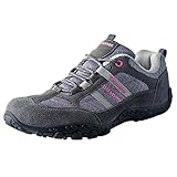 Knixmax Wanderschuhe Damen Herren Leicht Trekkingschuhe Outdoorschuhe Atmungsaktiv rutschfeste Trekking- & Wanderhalbschuhe Grau 39EU