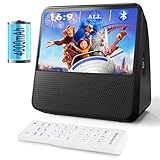 Tragbarer DVD Player mit Bluetooth, 4000mAh Wiederaufladbarer Auto DVD Player Kinder mit Eingebauten Lautsprechern, Bluetooth/USB/RCA/Kopfhöreranschluss, Speicherwiedergabe, Timer & Fernbedienung