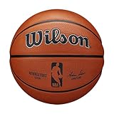 Wilson Basketball NBA Authentic Series, Outdoor, Tackskin Gummi, Größe: 7, Braun