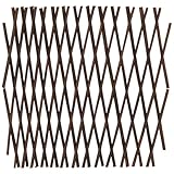 Gitterzaun für Haustier & Hund 16x8 Zoll rustikales hölzernen expandierbares Gitter für das Klettern von Pflanzen im Freien, DIY -Dekoration an Wand/Fenster/Treppe