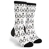 Pinguine Unisex Fußballsocken Antiblasen Outdoorsocken Rutschfeste Thermosocken Für Wandern Laufen Trekking