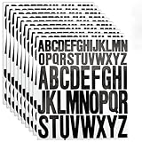 10 Blatt Selbstklebende Buchstaben Aufkleber, Wasserdicht Sticker Buchstaben, Aufkleber Buchstaben Groß für DIY Briefkästen, Reisekoffer, Tassen, Scrapbooking, Grußkarten 2,5 + 5 cm