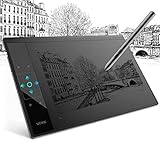Grafiktablett 10x6 Zoll mit 1 Touchpad und 4 Touch-Tasten, VEIKK A30 Pen Tablet mit 8192 Druckstufen Batterielosem Stift Kompatibel Windows/Mac OS/Android/Chrome OS/Linux