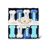 Modern Gourmet Foods - Hundekekse Geschenkset mit 8 Hundeleckerlies, von Hand dekoriert - Boy
