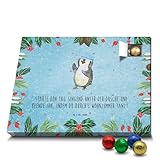 Mr. & Mrs. Panda Adventskalender Pinguin Duschen Mit Füllung von 'Classic' - Geschenk, Duschkonzert, Weihnachtskalender, süßigkeiten, Dusche, Singen, Motivation, Neustart, Baden, schokolade