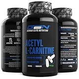 Acetyl L-Carnitin - 250 Kapseln - 3000 mg pro Tagesportion - Premium: L-Carnitine als Acetyl Form - Hochdosiert - Vegan