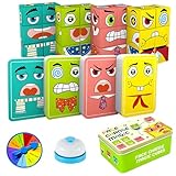 TECHEEL Würfelpuzzle Holz Ausdruck Holzpuzzle 3D Puzzle Bauwürfel Holzwürfel Puzzle Gesichter Puzzle-Bauwürfel Geschichtenwürfel Holzwürfel Spiel für 3 4 5 6 7 Kinder Gift für Jungen und Mädchen