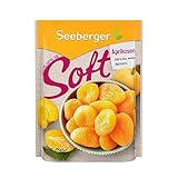 Seeberger Soft-Aprikosen: Herrlich weiche, saftige Marillen - süß-samtige Textur - ohne Zuckerzusatz - getrocknet - entsteint, vegan (1 x 200 g)