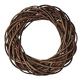 Rayher Hobby Rayher 65007000 Weidenkranz ungeschält, ca. 25 cm ø, Höhe ca. 6 cm, Adventskranz, Türkranz, Naturkranz, Weidenring, Kranz aus Weide, Natürlich