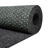 Kunstrasen Fertigrasen in 3 Farbig mit Drainagenoppen (60 cm x 200 cm, Anthra 900 (Anthrazit))