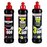 menzerna 250ml: Heavy Cut Compound 1000 & Medium Cut Polish 2500 & Super Finish 3800 250ml