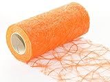 25 m x 20 cm Sizoweb® Vlies Original Tischband Tischläufer orange für Hochzeit und besondere Anlässe
