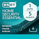 ESET HOME Security Essential 2025 | 5 Geräte | 1 Jahr | inklusive Sicheres Banking & Surfen, Sicheres Heimnetzwerk, Webcam-Schutz | Windows, macOS und Android | Aktivierungscode per E-Mail