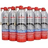 NIGRIN Reifendicht, 6 x 500 ml, sofortige Pannenhilfe, Reifendichtmittel repariert Löcher im Reifen im Handumdrehen ohne Montage