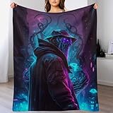 AASWDFR Flannel Fleece Decke Oktopus Monsters, Leichte, Superweiche, Gemütliche Plüsch-Bettdecke/Sofadecke Vier Jahreszeiten Wohndecke 180×200cm