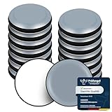VABNEER Möbelgleiter, 16 Stück PTFE Teflon Runde Selbstklebende Möbelschieber, Möbel Bewegen Pads für Glatte Böden und Teppiche (Runde, 19mm)