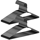 Draht-Kleiderbügel, 40,6 cm, dünn, platzsparend, Anzughalter für Mäntel, Hemden, Anzüge, Hosen, Röcke, Schwarz, 150 Stück