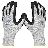 SAFETREE Schnittschutzhandschuhe, HPPE Schnittfeste Handschuhe, für Metzger, Küche, Austernöffnen, Fleischschneiden, Holzschnitzen und Garten (1, 8/M)
