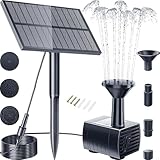 Solar-Wasserbrunnen-Set für den Außenbereich, umweltfreundliche Lösung für Ihren Fischteich oder als Gartendekoration (2,5 W ohne Batterie)