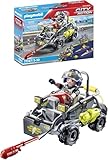 PLAYMOBIL City Action 71147 SWAT-Multi-Terrain-Quad, verwandelbares SEK Speedboot, Spielzeug für Kinder ab 5 Jahren