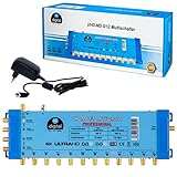Multischalter pmse 5/12 HB-DIGITAL 1x SAT bis 12 x Teilnehmer/Receiver für Full HDTV 3D 4K UHD mit Netzteil
