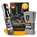 Herrenfahrt Cockpitpflege matt - Innenraum Set inkl. Mikrofasertuch und Geschenkbox - Kunststoffpflege für Auto Innenraum