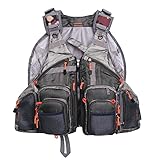Raprance Angelweste für Damen und Herren, Outdoor-Aktivitäten, Fliegenbarsch, Angelweste, Rucksack (Armeegrün, FV01)