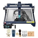 ATOMSTACK A10 PRO Laser Graviermaschine 50W, Laserschneider mit 10W Ausgangsleistung, Offline-Gravur & Touch-Steuerung, Dual Compressed Spot für Holz, Metall, Acryl, Leder, Keramik, 11000mm/min