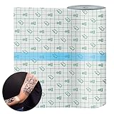 Duschpflaster Wasserfeste 15cm*3m,Tattoo-Folie Zweischichtiger Schutz für Tattoo-Heilung,Universell atmungsaktiv, Second Skin tattoo für Training und Dusche geeignet.