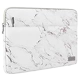 MoKo Laptoptasche 13 Zoll Kompatibel mit 13-Zoll MacBook Air M4/M3/M2/M1, MacBook Pro 14/13 Pro/Max, Wasserabweisend Laptop Hülle, Marmor