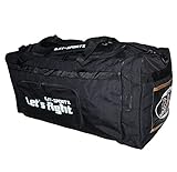 BAY Let´s Fight XL, 80 cm, Sporttasche, Reisetasche, 100 l Liter, schwarz Gold Eishockeytasche Tasche groß XXL Transporttasche, Sporttasche, Jumbo, Sport, Eishockey