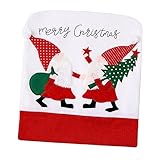 PRETYZOOM 1stk Weihnachtsstuhlbezug Essensstuhl Weihnachtsstuhlbezüge Weiße Stuhlhussen Wohnkultur Stuhlhussen Für Den Urlaub Stuhlhussen Für Hochzeiten Schemel Zimmerstuhl Sitz Flanell