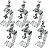 6 Stück C-Klemme - C Zwingen Klemmen Set Schraubzwingen Verstellbaren Schraubklemme Trägerklemme Fixierzange Tischklemme 304 Edelstahl für Schweißen, Tischlerei, Gebäude, Holzarbeiten (C-65MM)