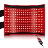 Bestqool Rotlicht-Therapiematte – Nahinfrarotlicht 660nm & 850nm, Triple-Chip, 10Hz & 40Hz Pulsmodi, 5 Intensitäten, 54,9 x 35,6 cm große Pads, Klinische Qualität, 43W