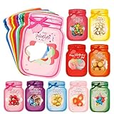 Valentinstagskarten für Kinder, Schule, 50 Stück, Happy Valentine's Day, Einmachglas-Karten mit Leckerli-Tüten, Kinder-Austauschkarten und Valentinstagsparty-Geschenke, lustige