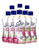 Sofin Wäscheparfüm flüssig Love Charm 300ml im 8er Set - Ohne Weichspüler, Für alle Textilien geeignet, Frischer & langanhaltender Wäscheduft für 20 Waschgänge