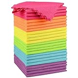 Orighty Mikrofaser-Reinigungstücher, 24 Pack, Hochsaugfähige Reinigungsmittel, Fusselfreie Tücher für Mehrfachverwendung, Leistungsstarke Reinigungstücher für Haus, Küche, Autopflege (12x12 Zoll)