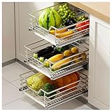 2-stufige Vielseitige Auszieh-Aufbewahrungsorganizer mit Herausnehmbarer Auffangschale, Organizer für Unter Waschbecken/Schränke und Aufbewahrung für Bad und Küche, Schrank Organizer