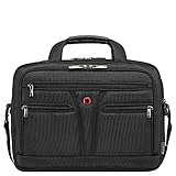 WENGER BC Star Aktenkoffer, Laptop-Tasche zum Rollen, Notebook bis 16 Zoll, 19 l, RFID-Schutz, Büro Business Uni Schule, Schwarz, 612268