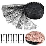 HXC-BLG 4 x 5M Vogelschutznetz Teichnetz feinmaschig (17x17 mm) robust Starkes HDPE Poolnetz Laubnetz Obstbaumnetz Taubennetz Gartennetz Balkon Netz mit 10 Bodenanker