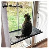 riijk Fenster Katzenhängematte für Katzen bis 23 kg, extra Stabiler Fensterliegeplatz für Katzen | Katzen Fensterliege | Katzenliege Fenster Platz für kleine Fenster