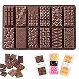 Schokoladenform Schokoladentafel Form, lebensmittelechtes Silikon zur Herstellung von Bruchschokolade, Backformen aus Silikon, Formen für Energieriegel, Silikonform Schokolade Pralinenform Silikon