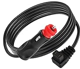 Kabel für Kfz-Kühlschrank, 12 V/24 V, Zigarettenanzünderkabel, 2 m, Kabel für Zigarettenanzünder, für Alkohol, Mobicool Dometic ICECO Camping Gas Familie Reise – Schwarz
