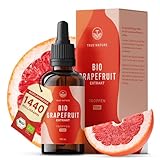 Bio Grapefruitkernextrakt Tropfen mit Vitamin C - Hochdosiert: 1440mg Bioflavonoide auf 100ml - Bio Grapefruit Extrakt aus Kernen & Schalen - Vegan & ohne Zusätze - TRUE NATURE