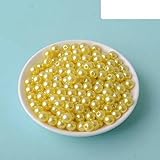 3–12 mm, 500 g, rund, mehrfarbig, Acryl-Imitationsperlen, lose Perlen zum Basteln von Scrapbook-Dekorationen, Farbe 2–500 g, 10 mm