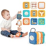 ZHAO GE Montessori Motorikwürfel Spielzeug für Babys, Busy Activity Cube für Kleinkinder, Reise Spielzeug, Reiseaktivitäten Busy Board für Montessori Spielzeug, Motorikbrett Kleinkind Spielzeug